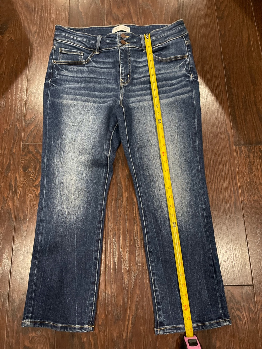 BKE Payton Mid-rise universal fit Bootcut Capri Jeans Women size 32x24 - Picture 4 of 8